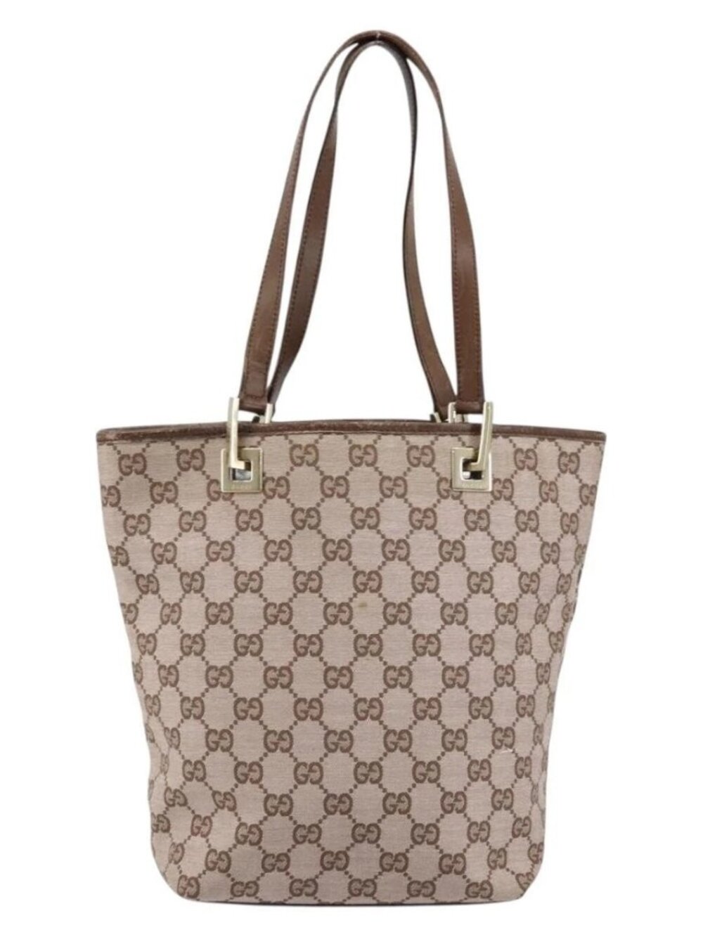 GUCCI GG Canvas Tote Bag Pink Gold - Picture 3 of 16